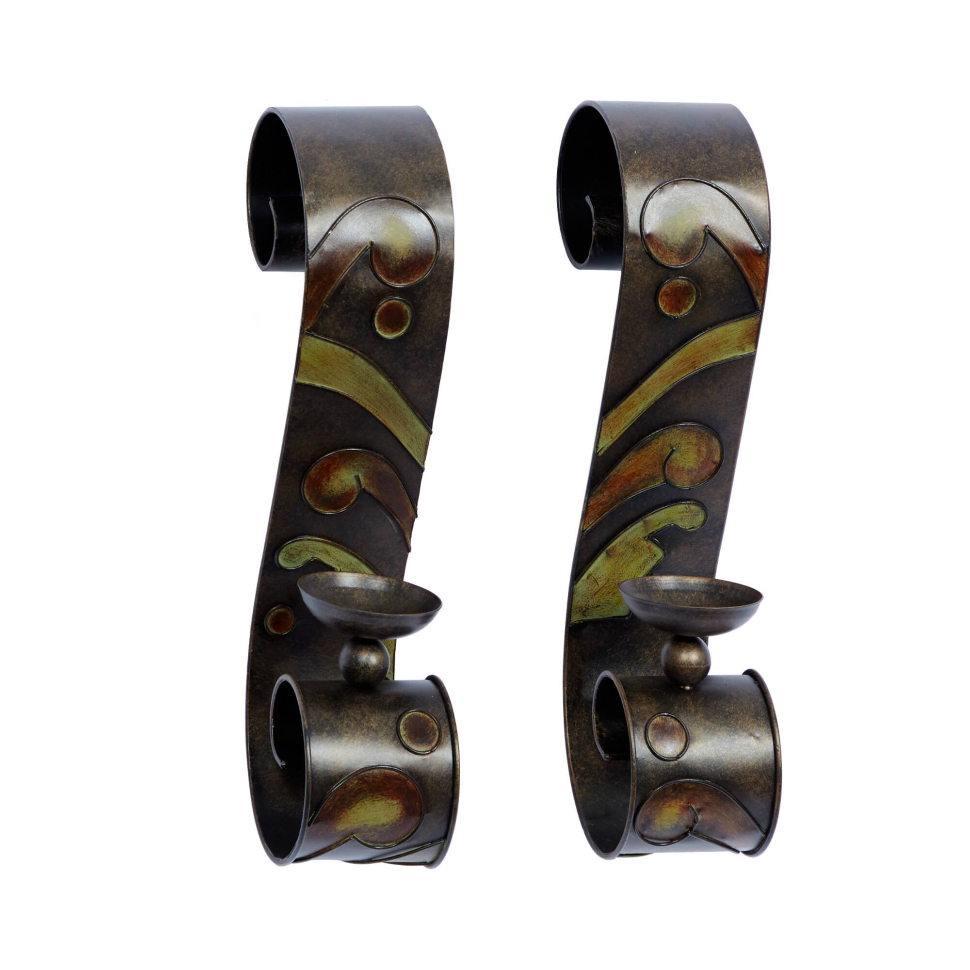 19" Metal Traditional Wall Sconce Set, 2ct.
